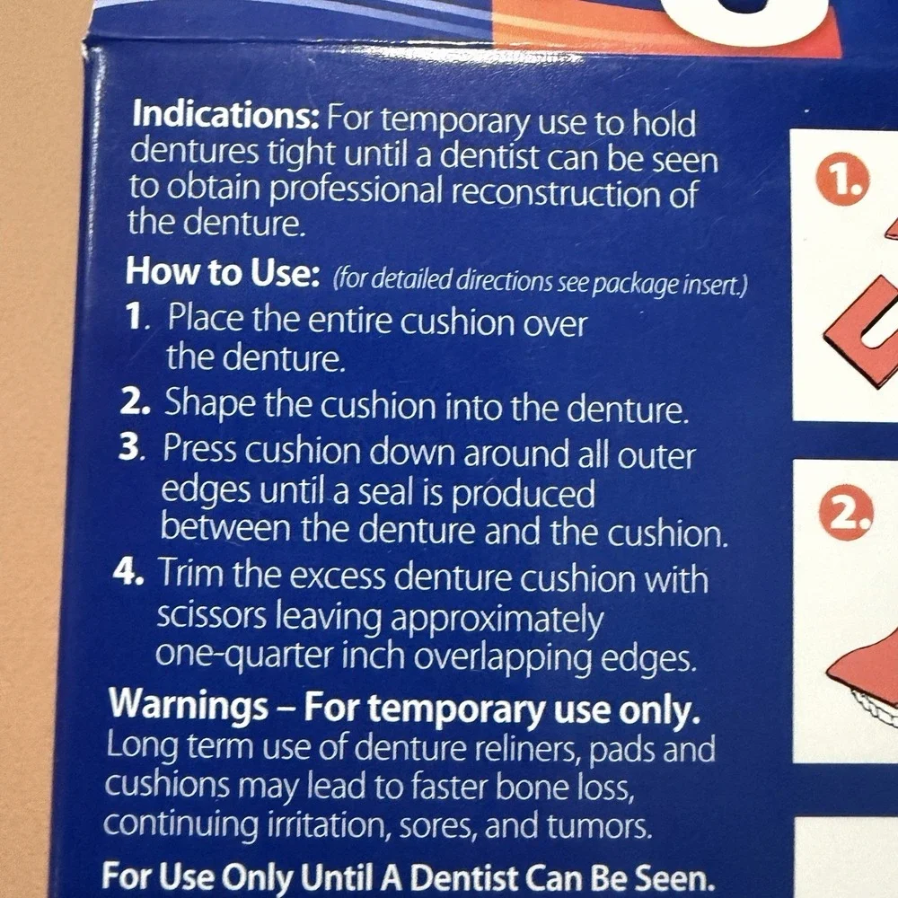Mentholatum snug denture